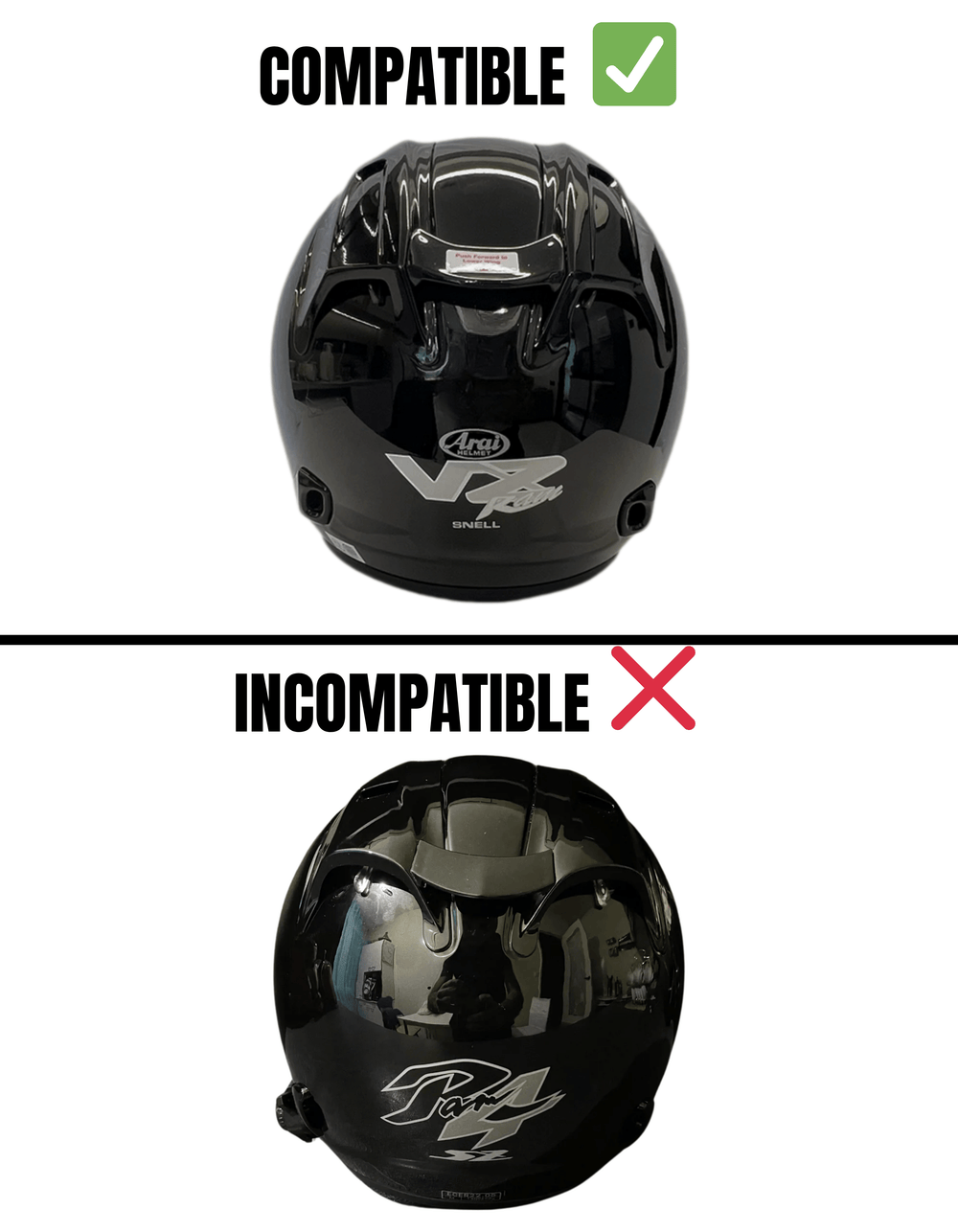 Spoiler pour casque Arai VZ-Ram / SZR-EVO / RX7X / RX-7X / RX7V