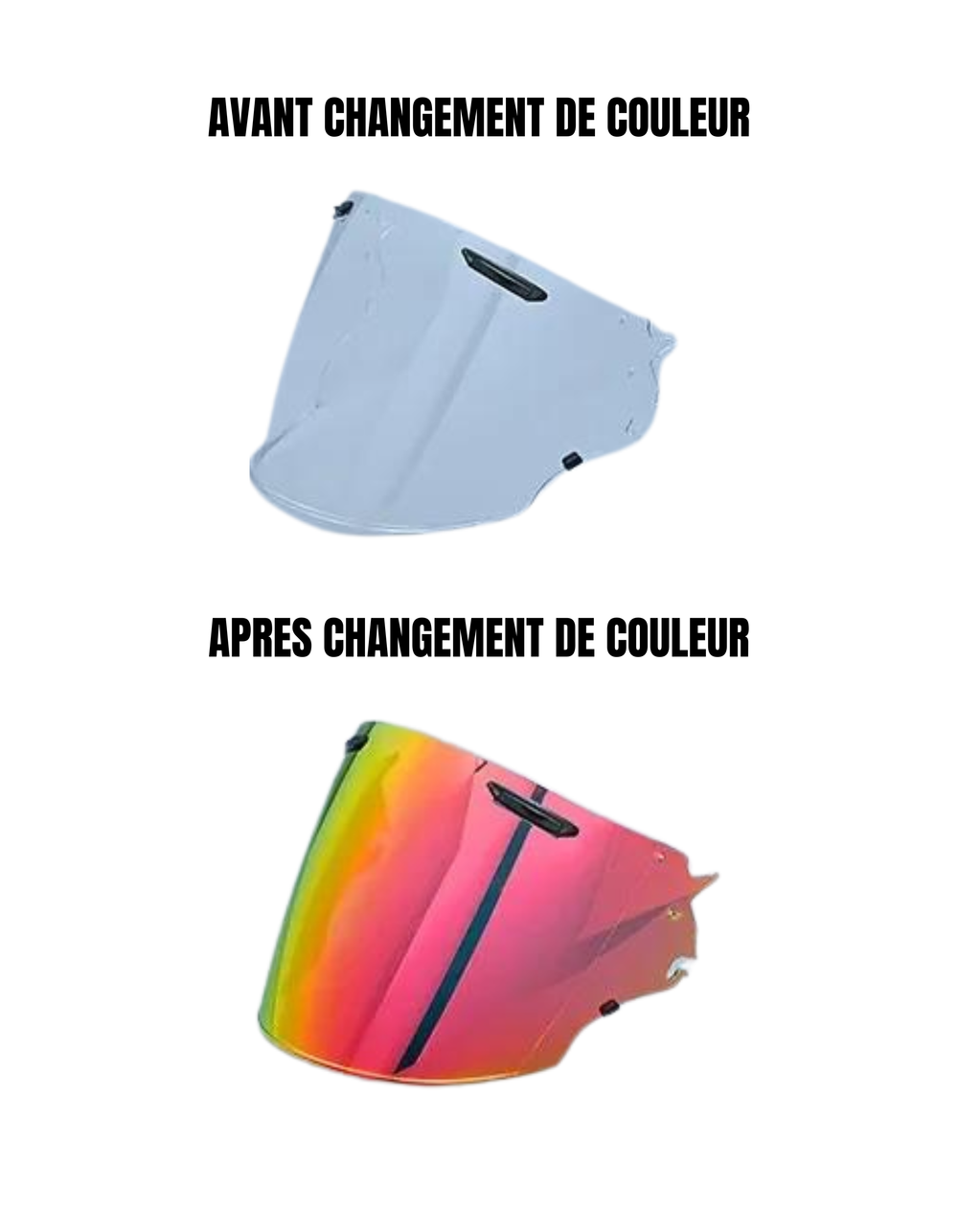 Visière Photochromique Homologuée - Noir