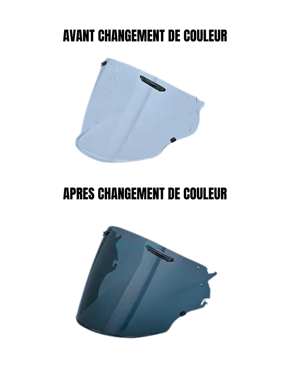Visière Photochromique Homologuée - Bleu