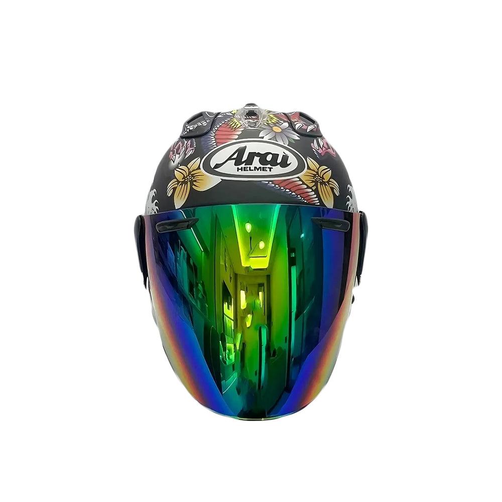 Casque Dragon Oriental Mat - VZ-RAM - 3/4 ouvert pour l'été