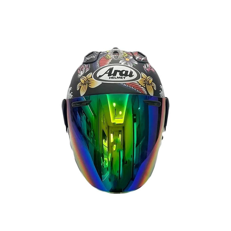 Casque Dragon Oriental Mat - VZ-RAM - 3/4 ouvert pour l'été