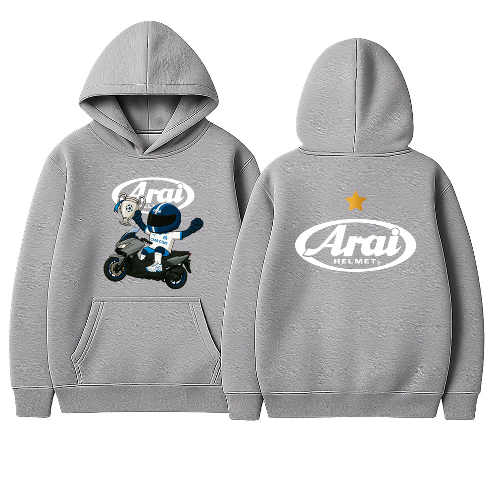 Sweat à capuche Unisexe - Édition Arai x Marseille| LDC 1993 x Tmax 560