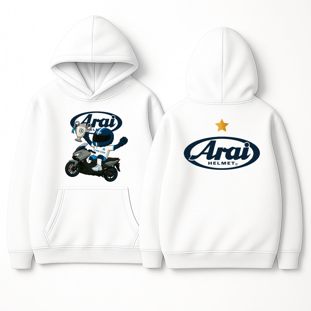 Sweat à capuche Unisexe - Édition Arai x Marseille| LDC 1993 x Tmax 560