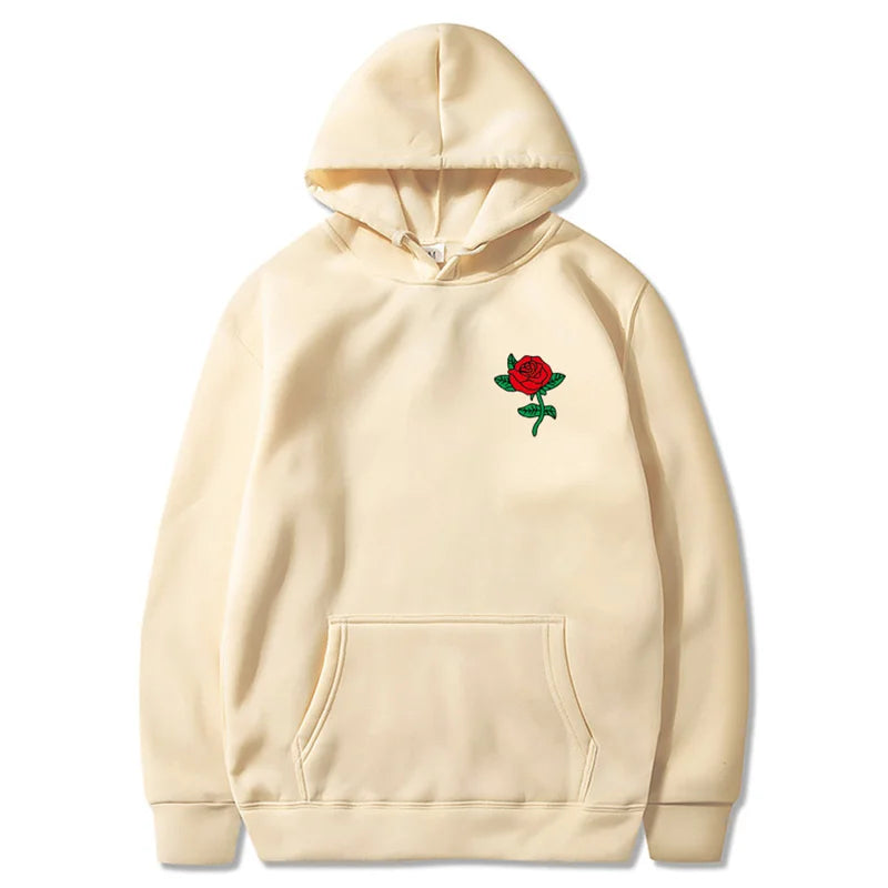 Pull à Capuche Coeur de Rose 🌹 - Multicolore