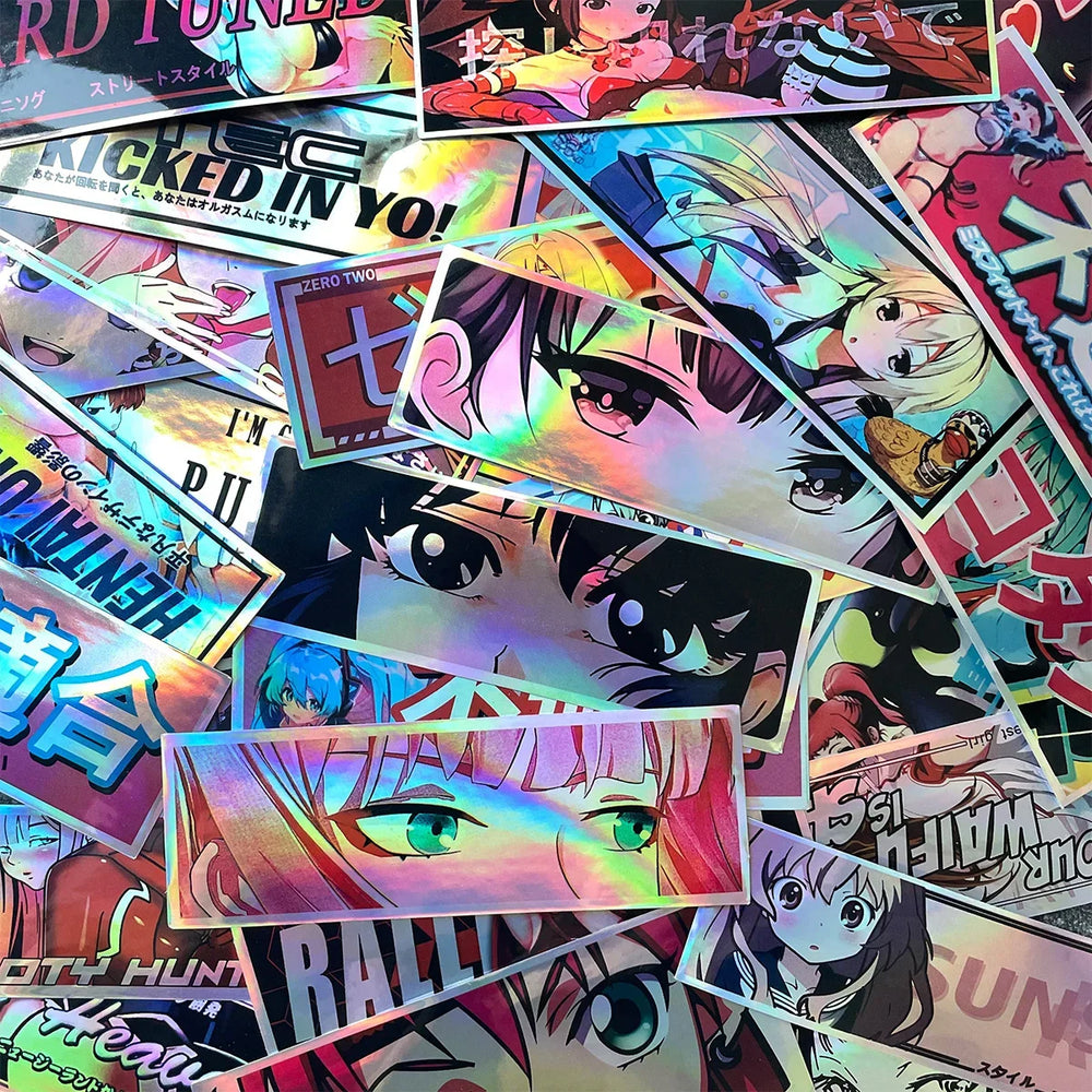 Autocollants Laser Arc-en-ciel