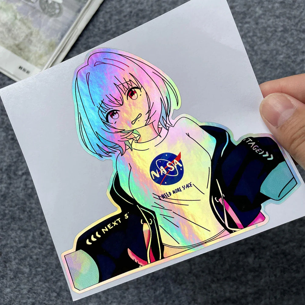 Autocollants Laser Arc-en-ciel