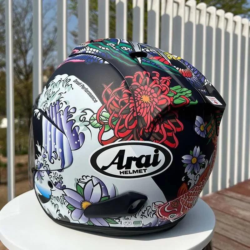 Casque Dragon Oriental Mat - VZ-RAM - 3/4 ouvert pour l'été