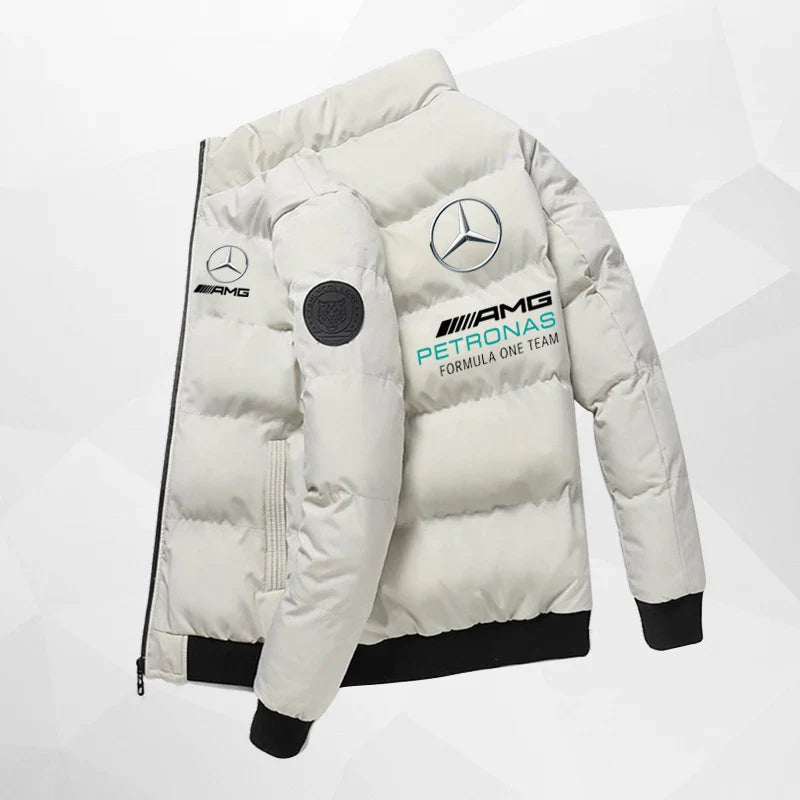 Veste chaude et décontracté - Mercedes AMG & F1 - Blanche